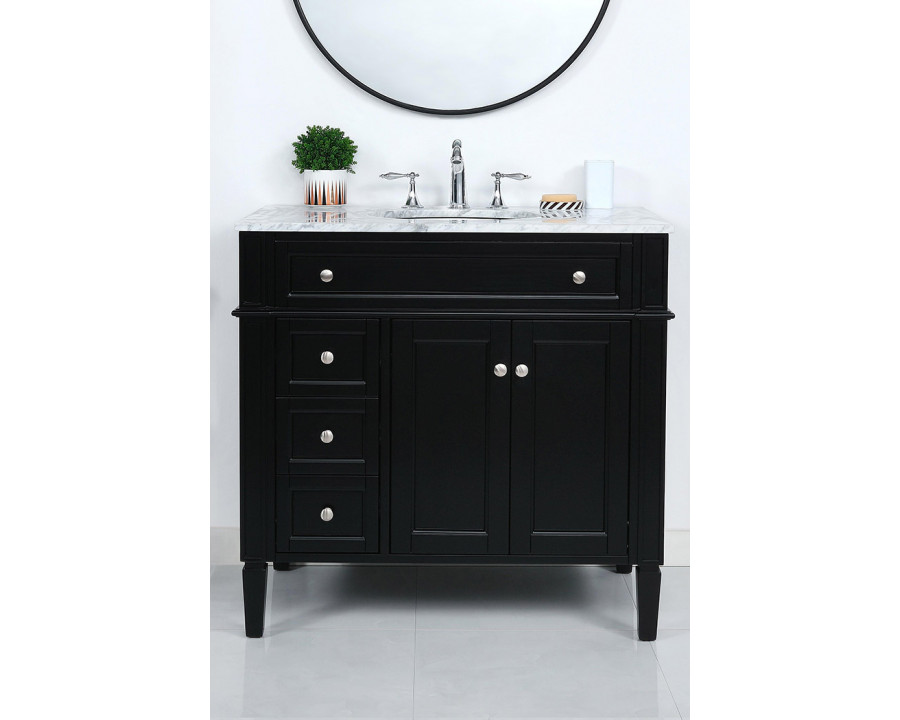 Elegant - Single Bathroom Vanity Set (PNT-VF12536)