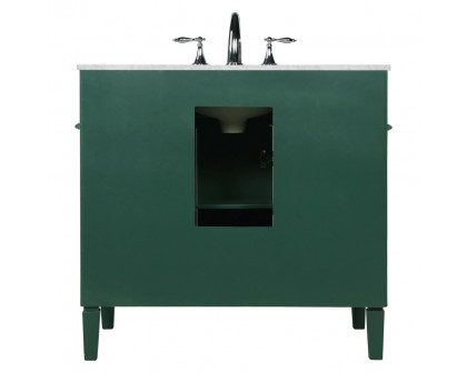 Elegant Single Bathroom Vanity Set - Green, L 36" (VF12536GN)