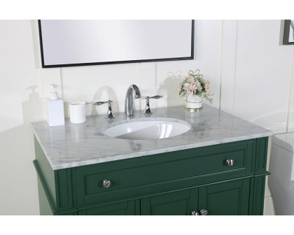 Elegant Single Bathroom Vanity Set - Green, L 36" (VF12536GN)