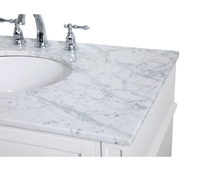 Elegant Single Bathroom Vanity Set - White, L 36" (VF12536WH)