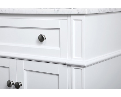 Elegant Single Bathroom Vanity Set - White, L 36" (VF12536WH)