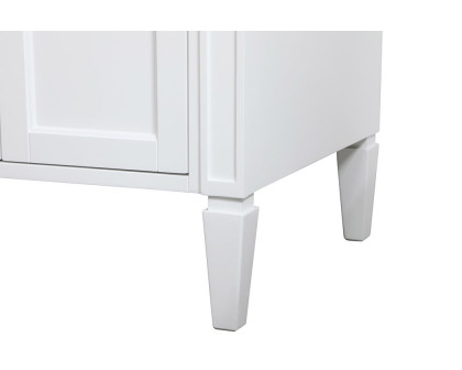 Elegant Single Bathroom Vanity Set - White, L 36" (VF12536WH)