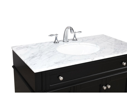 Elegant Single Bathroom Vanity Set - Black, L 40" (VF12540BK)