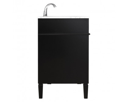 Elegant Single Bathroom Vanity Set - Black, L 40" (VF12540BK)