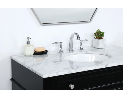 Elegant Single Bathroom Vanity Set - Black, L 40" (VF12540BK)