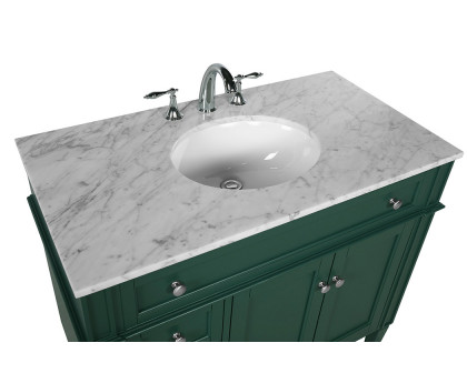 Elegant Single Bathroom Vanity Set - Green, L 40" (VF12540GN)