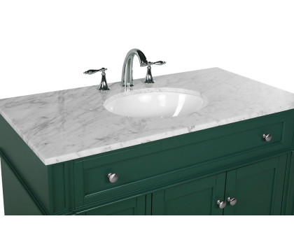 Elegant Single Bathroom Vanity Set - Green, L 40" (VF12540GN)