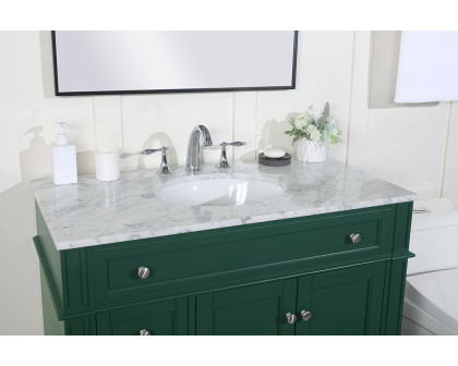 Elegant Single Bathroom Vanity Set - Green, L 40" (VF12540GN)