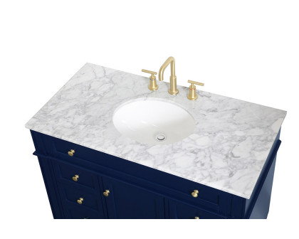 Elegant 42" Single Bathroom Vanity Set - Blue (VF12542BL)