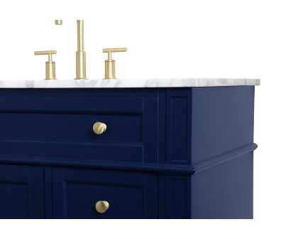 Elegant 42" Single Bathroom Vanity Set - Blue (VF12542BL)