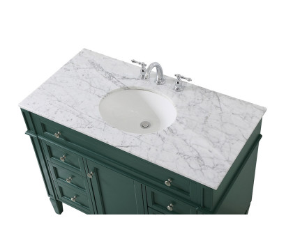 Elegant 42" Single Bathroom Vanity Set - Green (VF12542GN)