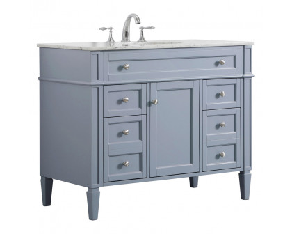 Elegant 42" Single Bathroom Vanity Set - Gray (VF12542GR)