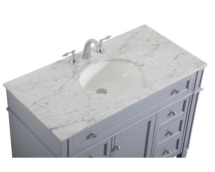 Elegant 42" Single Bathroom Vanity Set - Gray (VF12542GR)