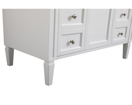 Elegant 42" Single Bathroom Vanity Set - White (VF12542WH)