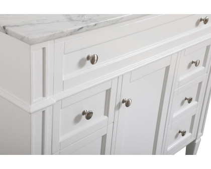 Elegant 42" Single Bathroom Vanity Set - White (VF12542WH)