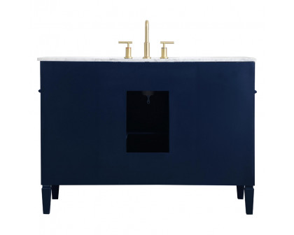 Elegant 60" Single Bathroom Vanity Set - Blue (VF12548BL)