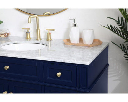 Elegant 60" Single Bathroom Vanity Set - Blue (VF12548BL)