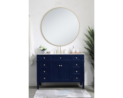 Elegant 60" Single Bathroom Vanity Set - Blue (VF12548BL)