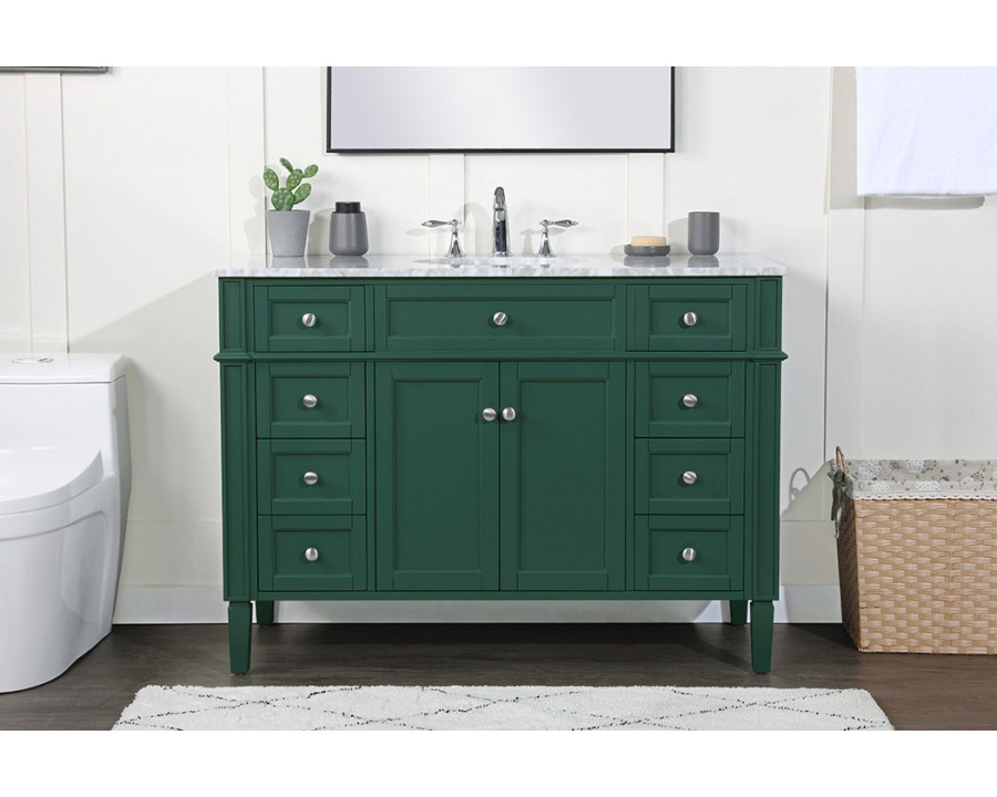 Elegant 60" Single Bathroom Vanity Set - Green (VF12548GN)