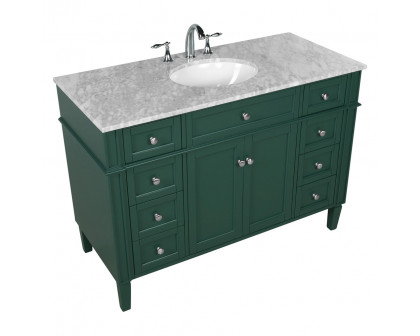 Elegant 60" Single Bathroom Vanity Set - Green (VF12548GN)