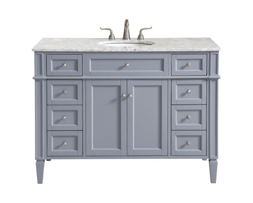 Elegant 60" Single Bathroom Vanity Set - Gray (VF12548GR)