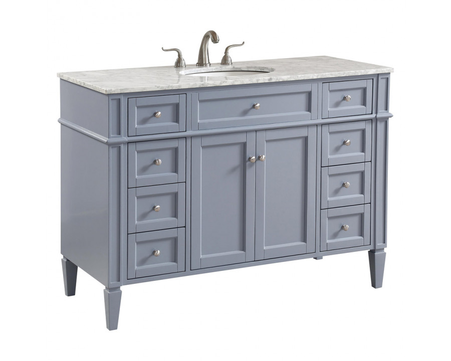 Elegant 60" Single Bathroom Vanity Set - Gray (VF12548GR)