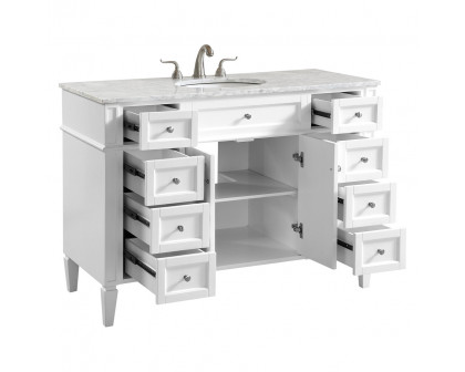 Elegant 60" Single Bathroom Vanity Set - White (VF12548WH)