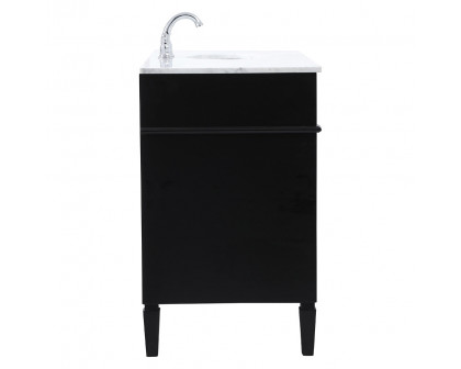 Elegant 60" Single Bathroom Vanity Set - Black (VF12560BK)