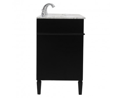 Elegant 60" Single Bathroom Vanity Set - Black (VF12560DBK)