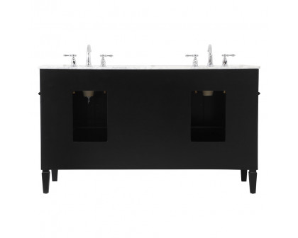 Elegant 60" Single Bathroom Vanity Set - Black (VF12560DBK)