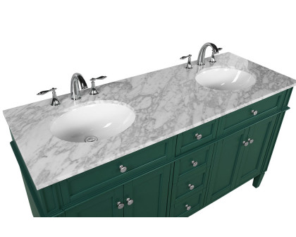 Elegant 60" Single Bathroom Vanity Set - Green (VF12560DGN)