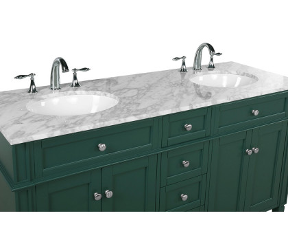 Elegant 60" Single Bathroom Vanity Set - Green (VF12560DGN)