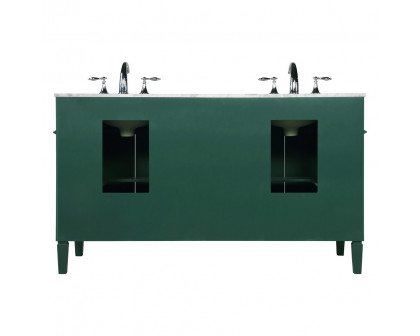 Elegant 60" Single Bathroom Vanity Set - Green (VF12560DGN)