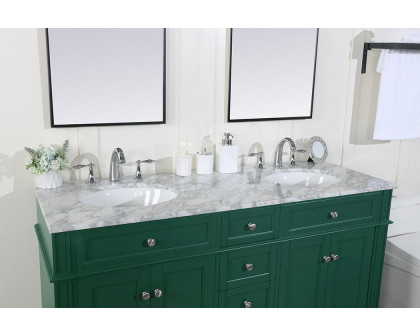 Elegant 60" Single Bathroom Vanity Set - Green (VF12560DGN)