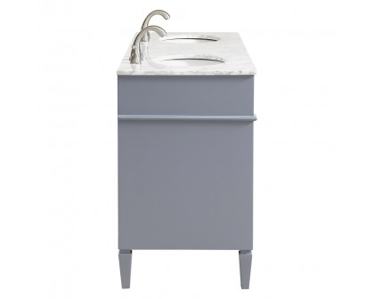 Elegant 60" Single Bathroom Vanity Set - Gray (VF12560DGR)