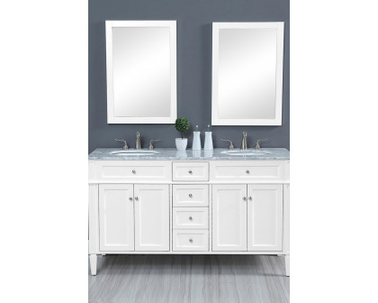 Elegant 60" Single Bathroom Vanity Set - White (VF12560DWH)