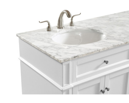 Elegant 60" Single Bathroom Vanity Set - White (VF12560DWH)