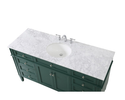 Elegant 60" Single Bathroom Vanity Set - Green (VF12560GN)