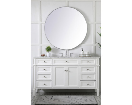 Elegant 60" Single Bathroom Vanity Set - White (VF12560WH)