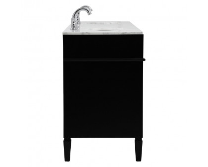 Elegant 60" Single Bathroom Vanity Set - Black (VF12572DBK)