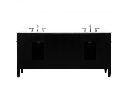 Elegant 60" Single Bathroom Vanity Set - Black (VF12572DBK)