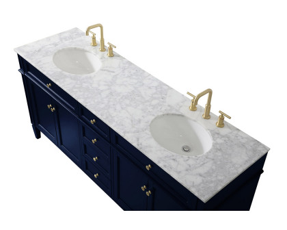 Elegant 60" Single Bathroom Vanity Set - Blue (VF12572DBL)