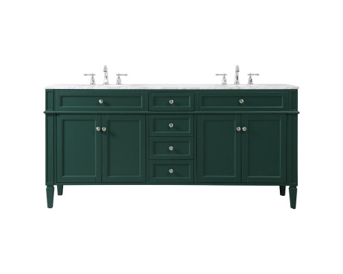 Elegant 60" Single Bathroom Vanity Set - Green (VF12572DGN)