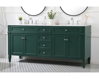 Elegant 60" Single Bathroom Vanity Set - Green (VF12572DGN)