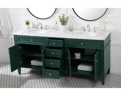 Elegant 60" Single Bathroom Vanity Set - Green (VF12572DGN)