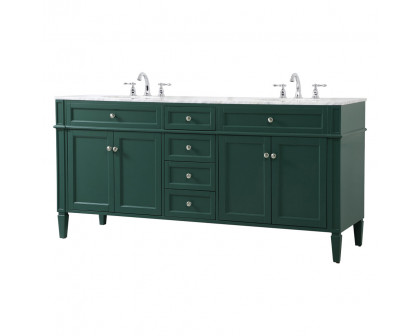 Elegant 60" Single Bathroom Vanity Set - Green (VF12572DGN)