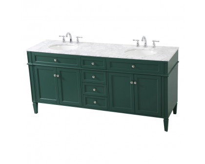 Elegant 60" Single Bathroom Vanity Set - Green (VF12572DGN)