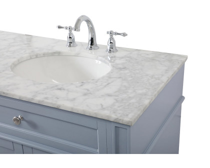 Elegant 60" Single Bathroom Vanity Set - Gray (VF12572DGR)