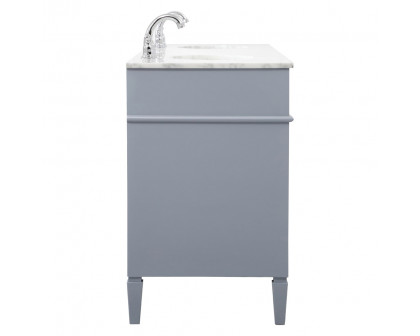 Elegant 60" Single Bathroom Vanity Set - Gray (VF12572DGR)