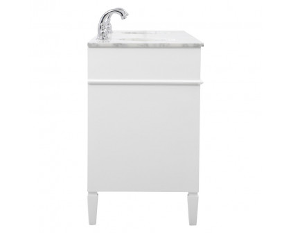 Elegant 60" Single Bathroom Vanity Set - White (VF12572DWH)